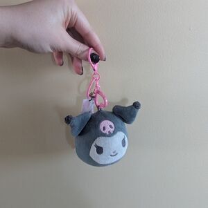 4/$25 SANRIO KUROMI PLUSH KEYCHAIN
